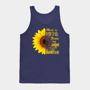 Vintage 1976 Sunflower 45th Birthday Awesome Gift Tank Top